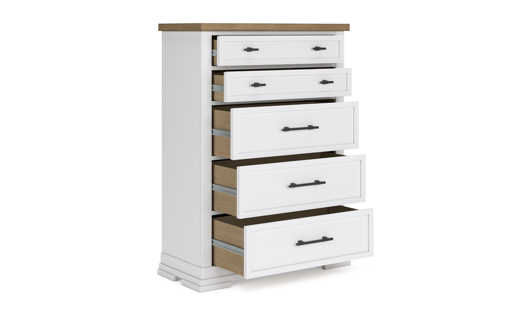 Modern Heritage Ashbryn Five Drawer Chest-Jennifer Furniture