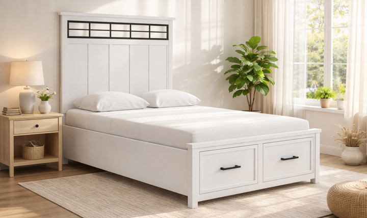 Modern Heritage Ashbryn Queen Panel Storage Bed-Jennifer Furniture