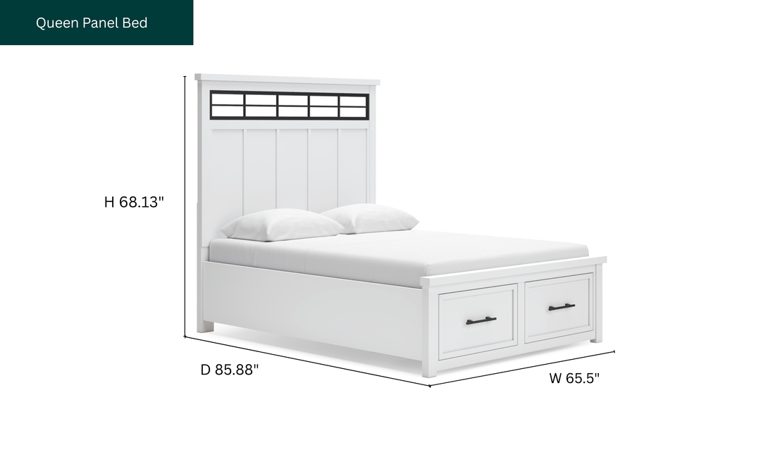 Modern Heritage Ashbryn Queen Panel Storage Bed-Jennifer Furniture