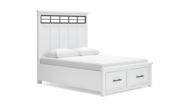 Modern Heritage Ashbryn Queen Panel Storage Bed With Two Drawers