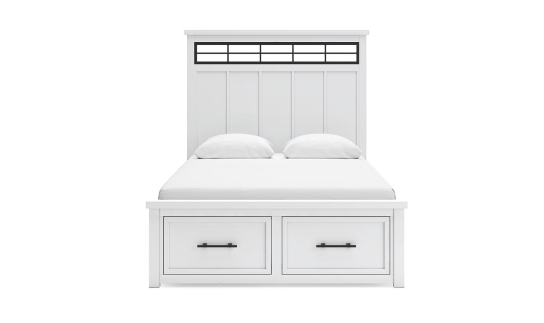 Modern Heritage Ashbryn Queen Panel Storage Bed With Two Drawers