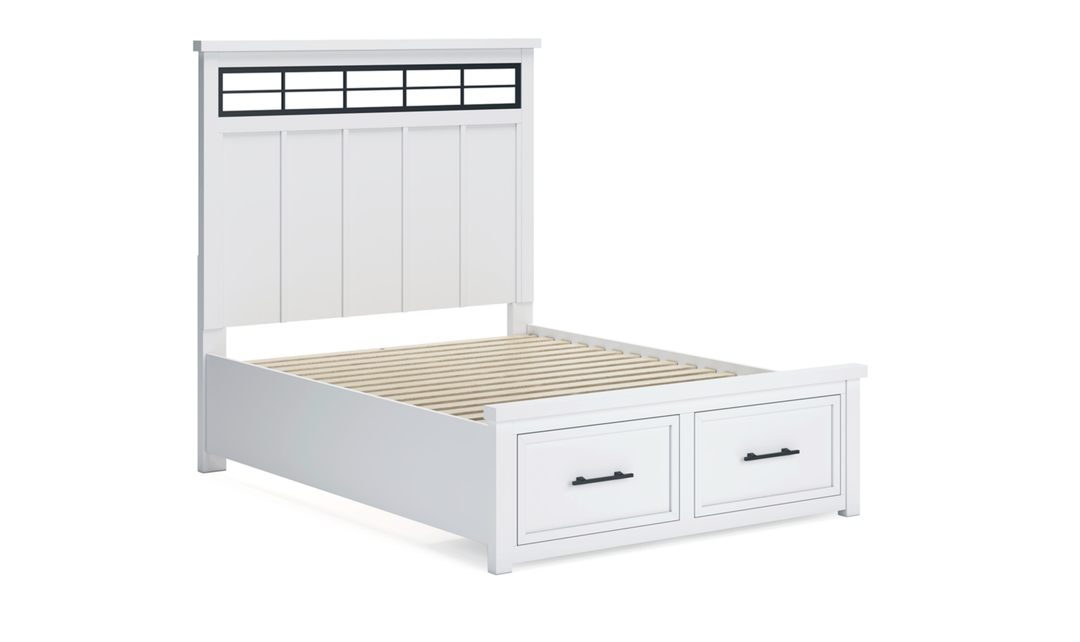 Modern Heritage Ashbryn Queen Panel Storage Bed With Two Drawers