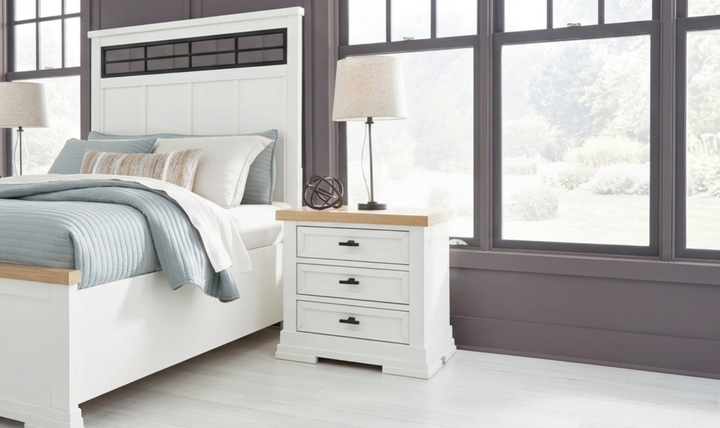 Modern Heritage Ashbryn Three Drawer Nightstand-jennifer Furniturre