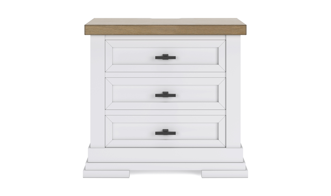 Modern Heritage Ashbryn Three Drawer Nightstand-jennifer Furniturre