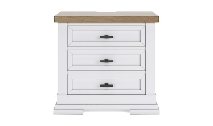 Modern Heritage Ashbryn Three Drawer Nightstand-jennifer Furniturre