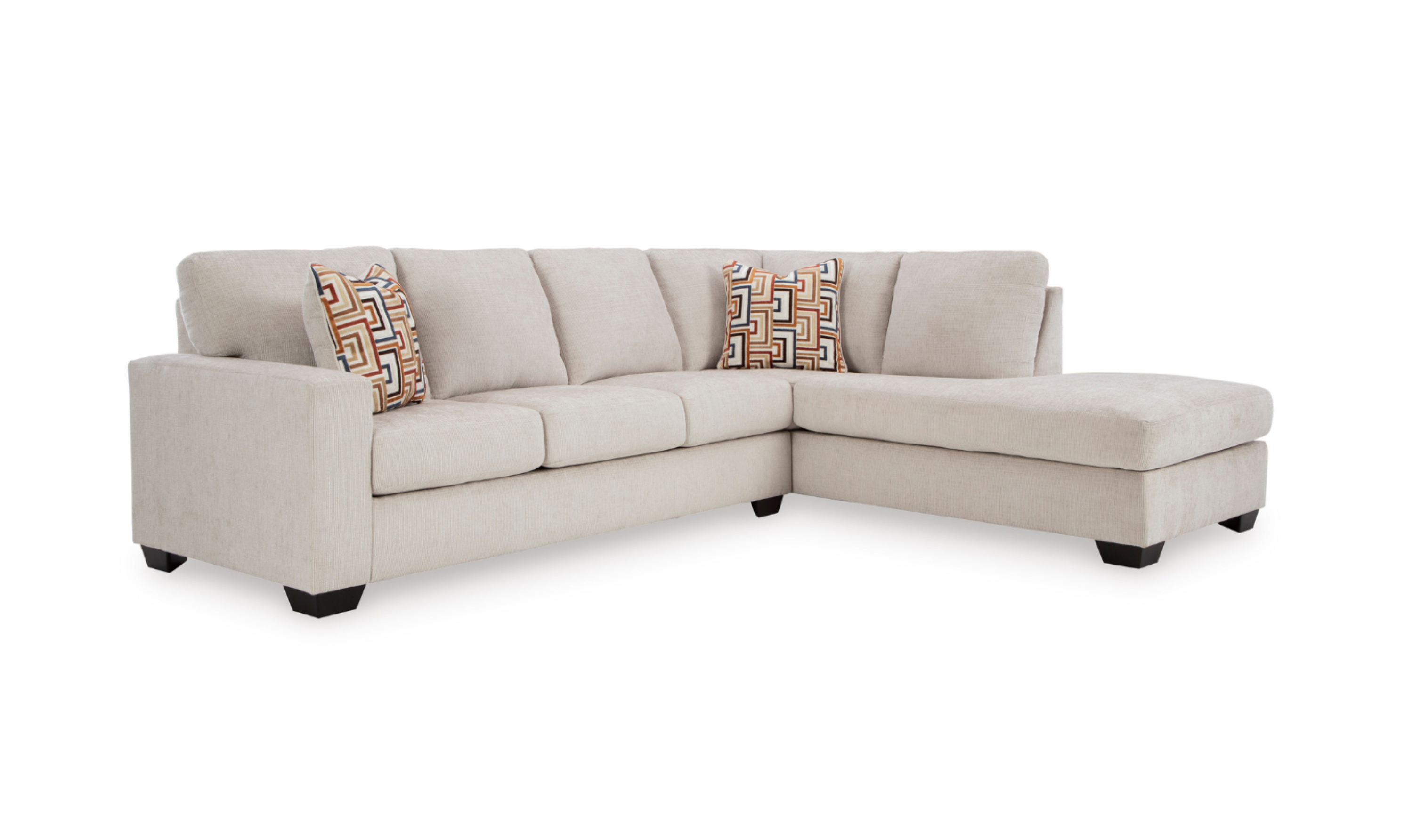 Modern Heritage Aviemore 2-Piece Fabric Sectional Sofa Chaise