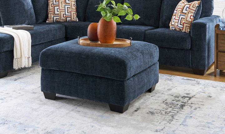 Modern Heritage Aviemore Fabric Oversized Accent Ottoman