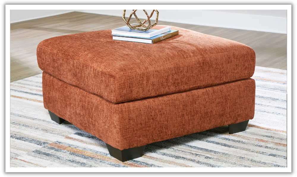Modern Heritage Aviemore Fabric Oversized Accent Ottoman