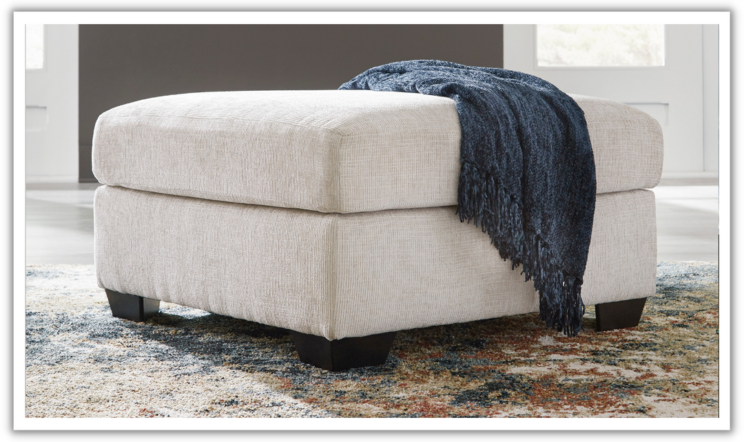 Modern Heritage Aviemore Fabric Oversized Accent Ottoman