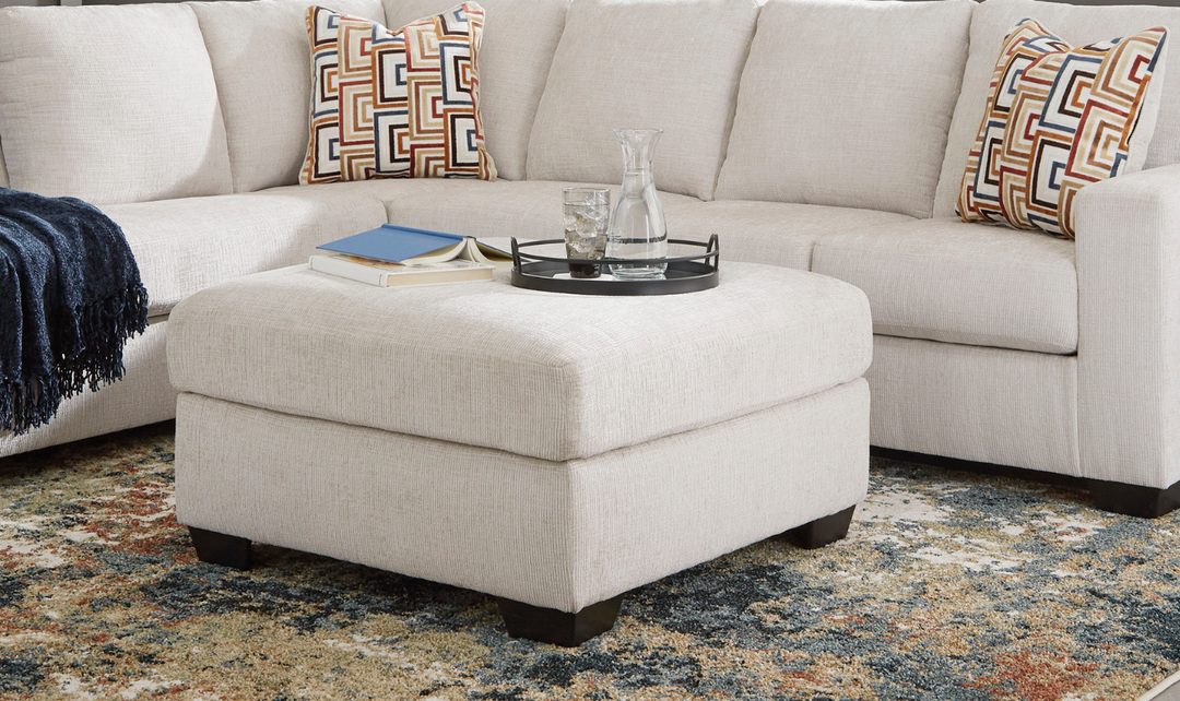 Modern Heritage Aviemore Fabric Oversized Accent Ottoman