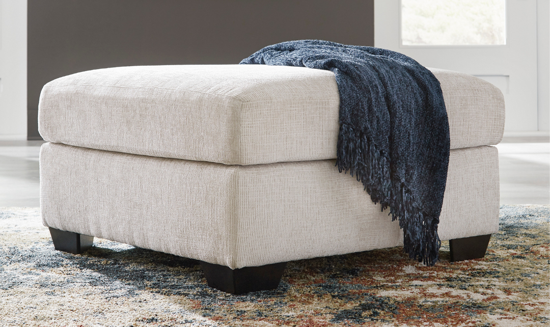 Modern Heritage Aviemore Fabric Oversized Accent Ottoman