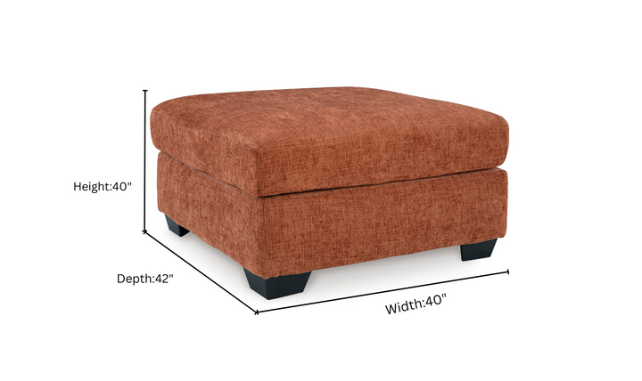 Modern Heritage Aviemore Fabric Oversized Accent Ottoman