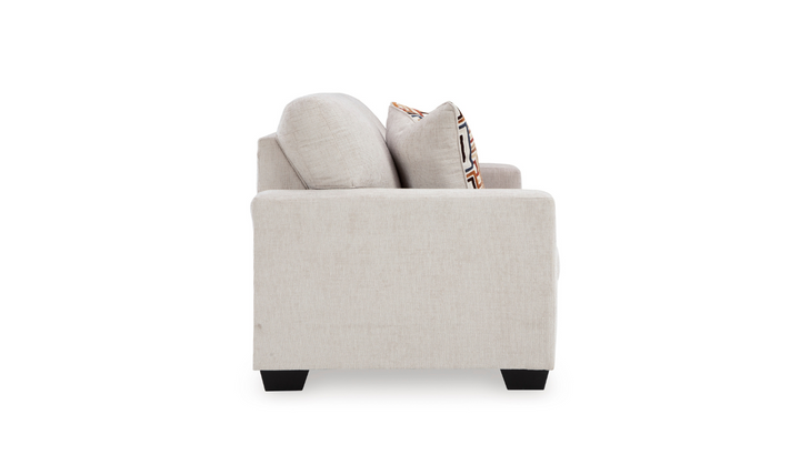 Modern Heritage Fabric Aviemore Loveseat With Pillow Cushions