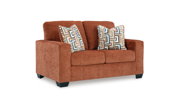 Modern Heritage Fabric Aviemore Loveseat With Pillow Cushions