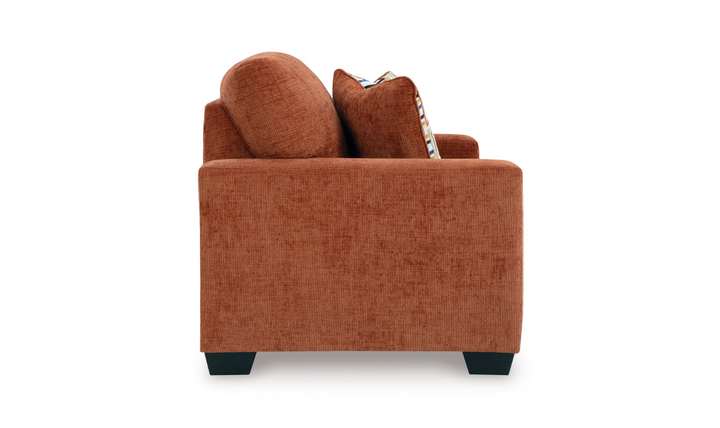 Modern Heritage Fabric Aviemore Loveseat With Pillow Cushions