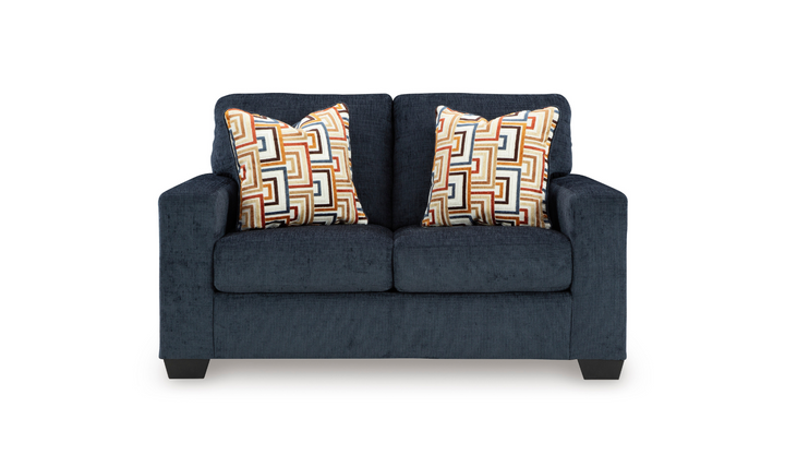 Modern Heritage Aviemore Fabric Loveseat With Pillow Cushions