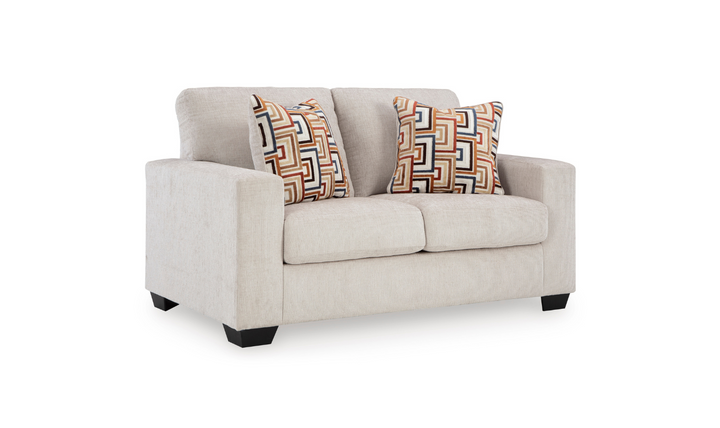 Modern Heritage Aviemore Fabric Loveseat With Pillow Cushions