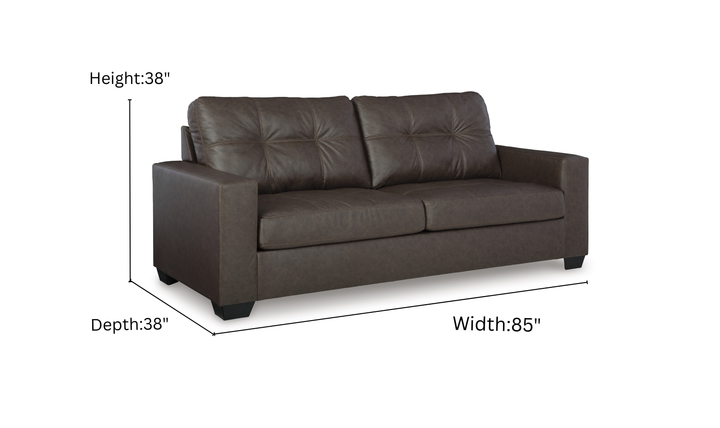 Modern Heritage Barlin Mills 2-Seater Leather Sofa