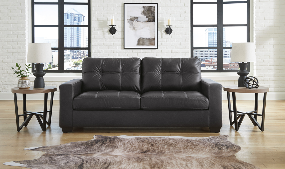 Modern Heritage Barlin Mills Queen Sofa Sleeper in Faux Leather-jennifer Furniture