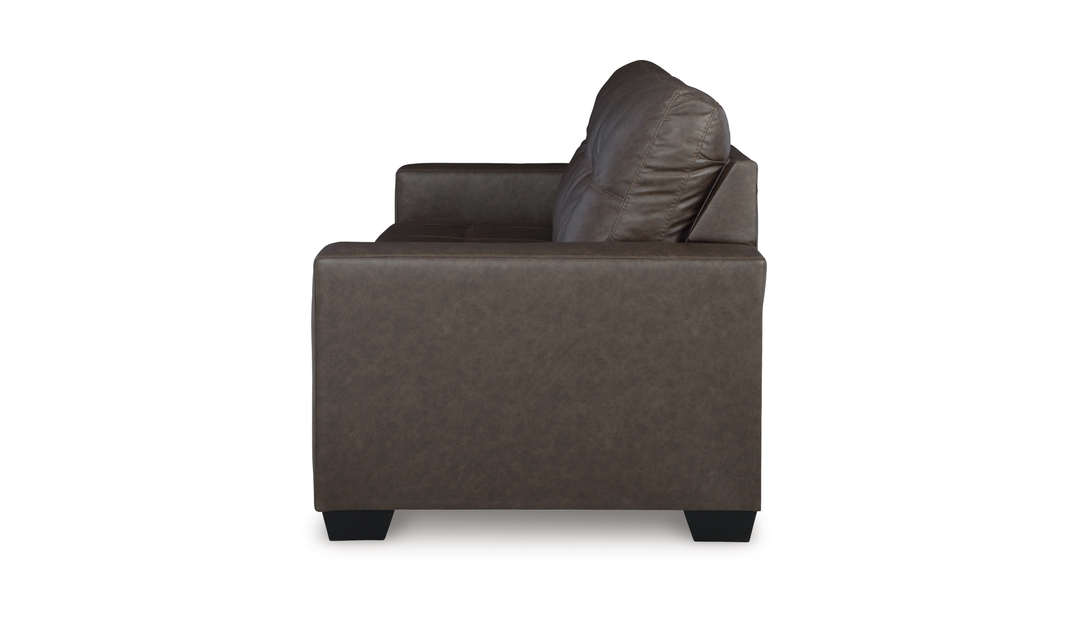 Modern Heritage Barlin Mills Queen Sofa Sleeper in Faux Leather