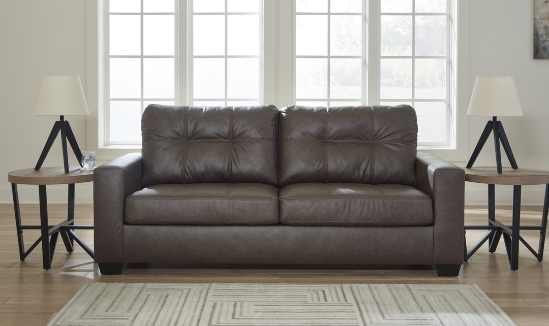 Modern Heritage Barlin Mills Queen Sofa Sleeper in Faux Leather-jennifer Furniture