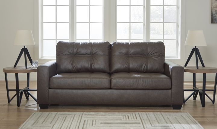 Modern Heritage Barlin Mills Queen Sofa Sleeper in Faux Leather-jennifer Furniture