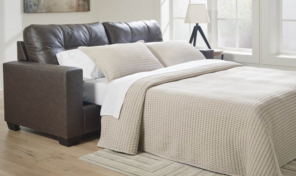 Modern Heritage Barlin Mills Queen Sofa Sleeper in Faux Leather-jennifer Furniture