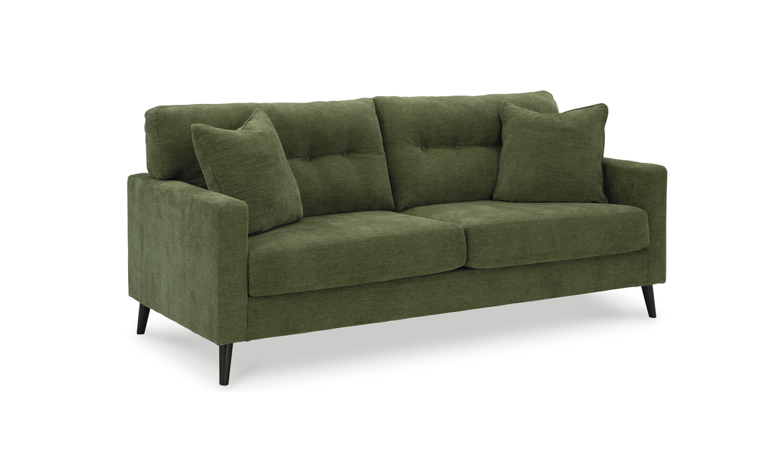 Modern Heritage Bixler 2-Seater Stationary Fabric Sofa With Tufted Back