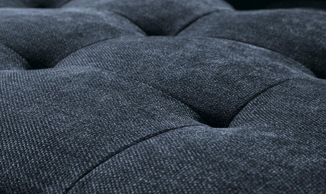 Modern Heritage Bixler 2-Seater Stationary Fabric Sofa With Tufted Back