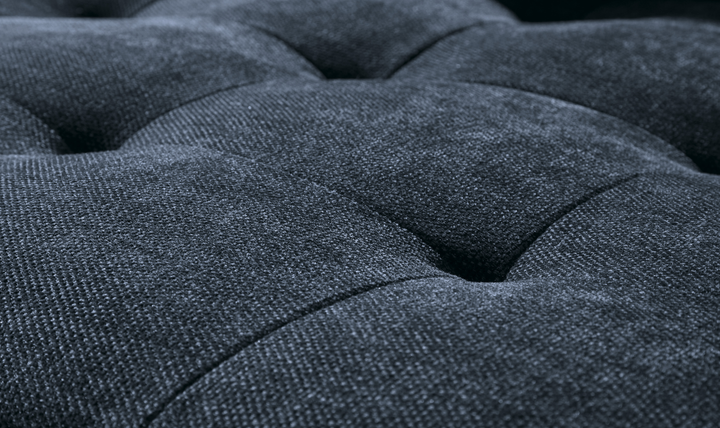 Modern Heritage Bixler 2-Seater Stationary Fabric Sofa With Tufted Back