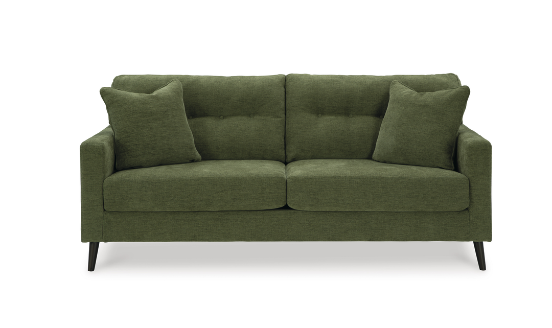 Modern Heritage Bixler 2-Seater Stationary Fabric Sofa With Tufted Back