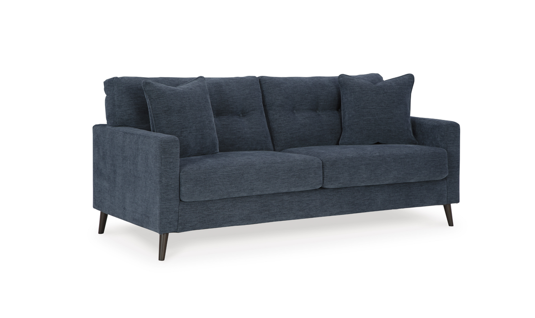 Modern Heritage Bixler 2-Seater Stationary Fabric Sofa With Tufted Back