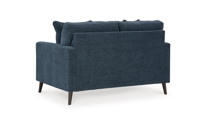 Modern Heritage Bixler Fabric Tufted Back Track Arm Loveseat-JenniferFurniture