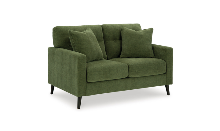 Modern Heritage Bixler Fabric Tufted Back Track Arm Loveseat-JenniferFurniture