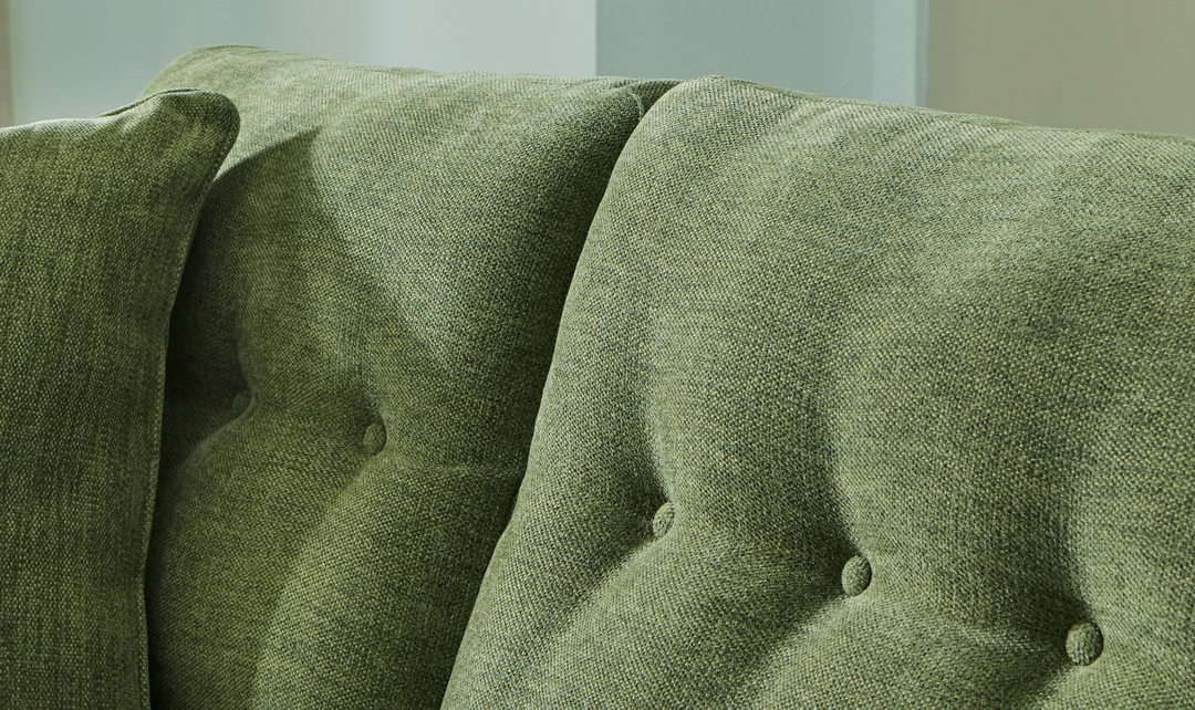 Modern Heritage Bixler Fabric Tufted Back Track Arm Loveseat-JenniferFurniture
