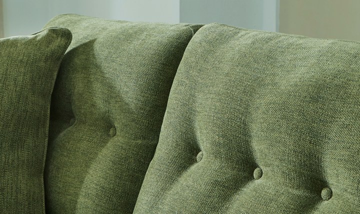Modern Heritage Bixler Fabric Tufted Back Track Arm Loveseat-JenniferFurniture