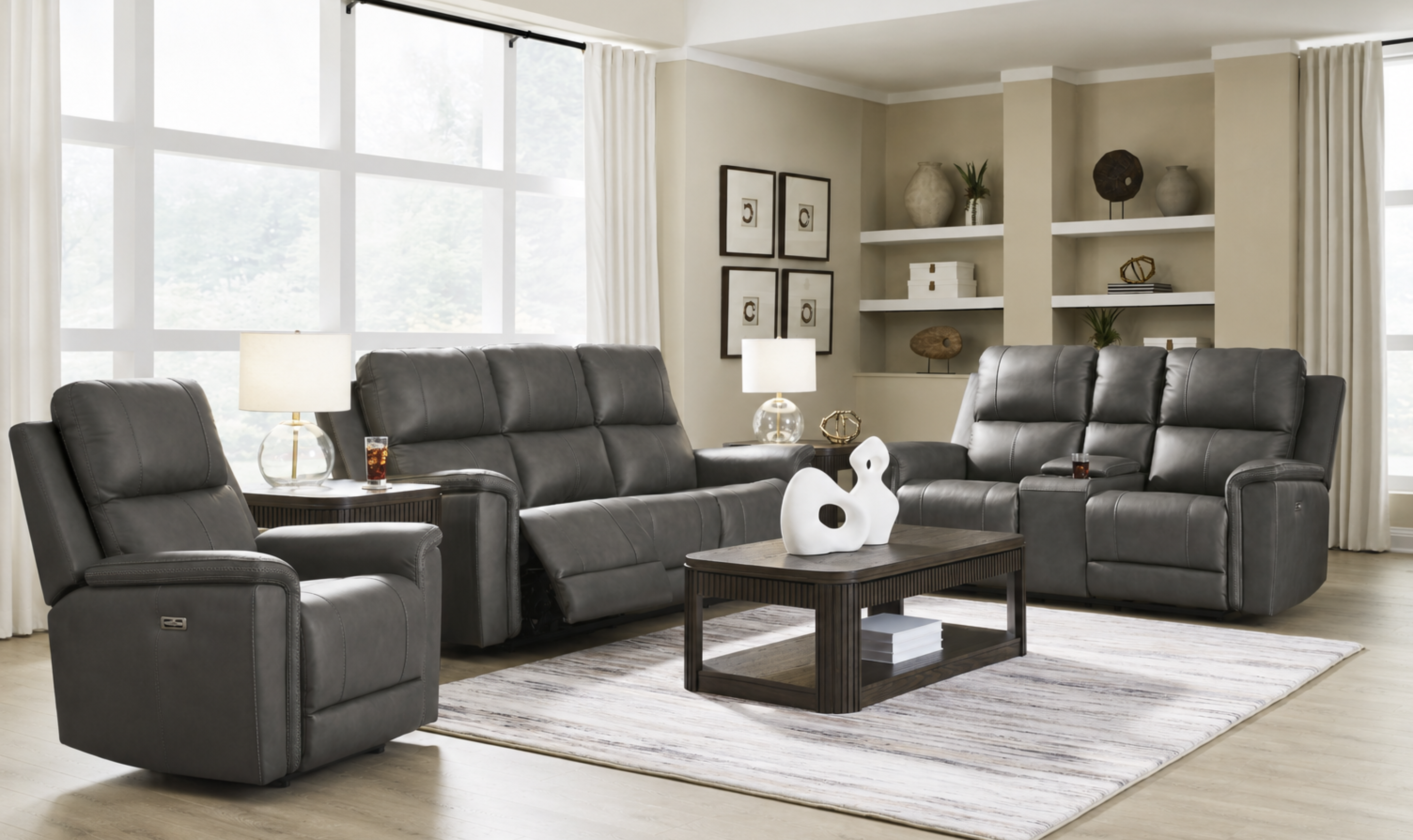 Modern Heritage Bleckley Power Recliner Living Room Set