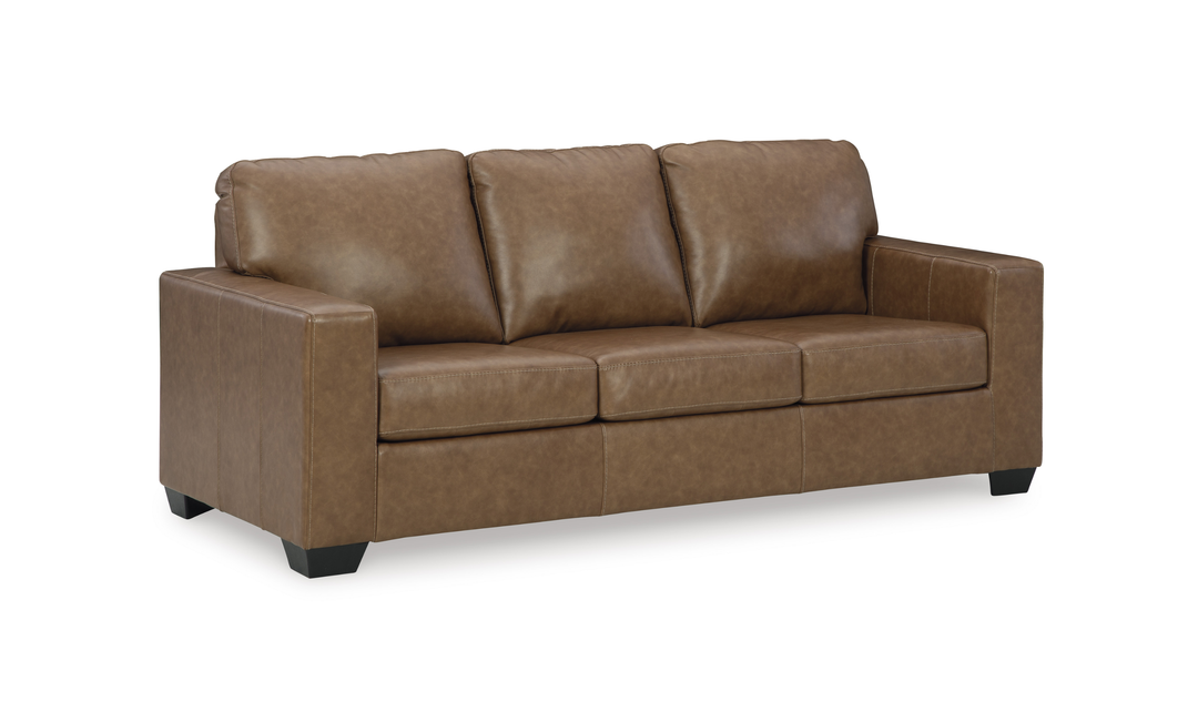Modern Heritage Bolsena Queen 3-Seater Caramel Leather Sleeper Sofa-Jennifer Furniture