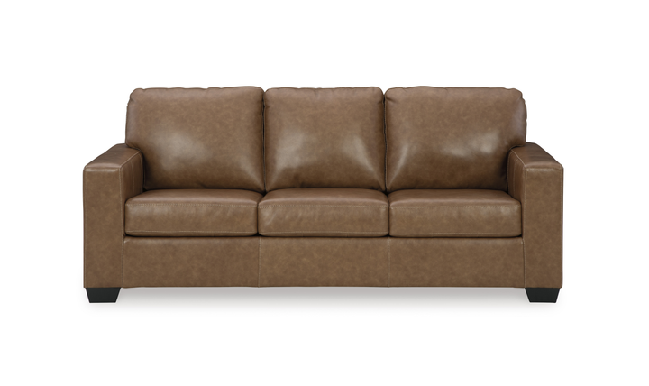 Modern Heritage Bolsena Queen 3-Seater Caramel Leather Sleeper Sofa-Jennifer Furniture