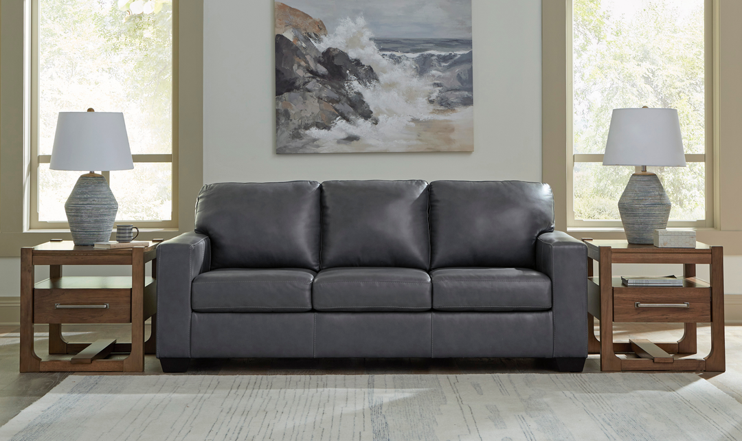 Modern Heritage Bolsena 3-Seater Leather Queen Sofa Sleeper-jennifer furniture