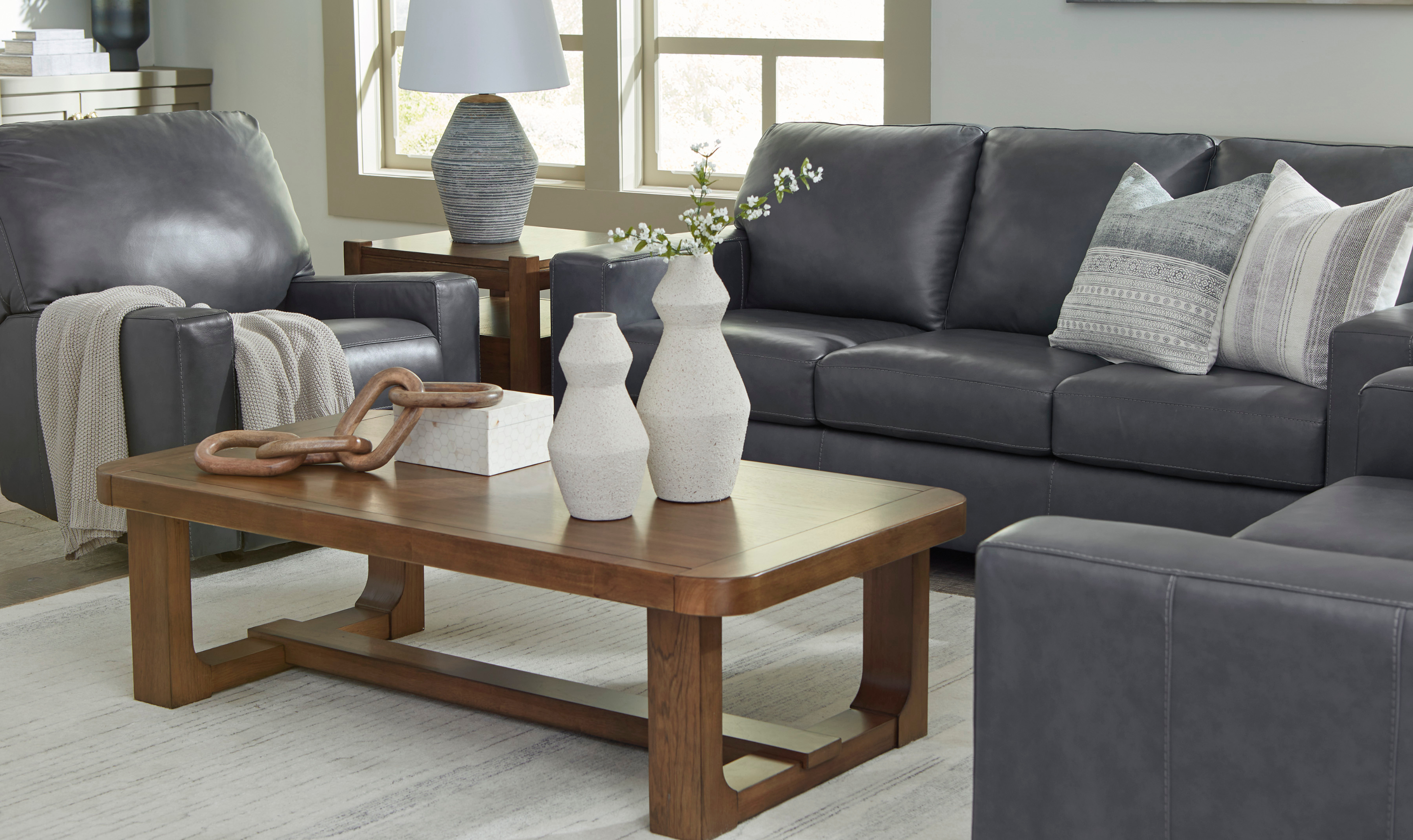 Modern Heritage Bolsena 3-Seater Leather Queen Sofa Sleeper-jennifer furniture