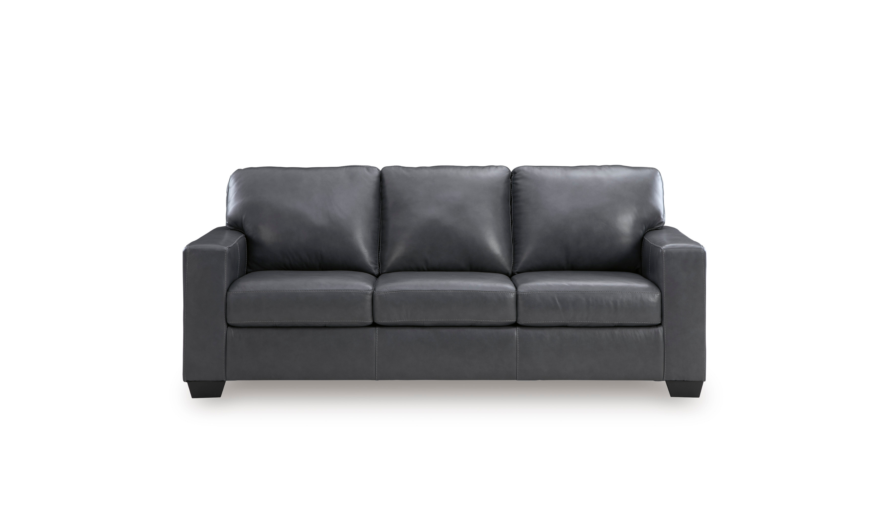Modern Heritage Bolsena 3-Seater Leather Queen Sofa Sleeper-jennifer furniture