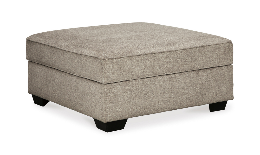 Modern Heritage Bovarian Stone Fabric Ottoman With Storage