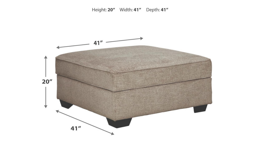 Modern Heritage Bovarian Stone Fabric Ottoman With Storage