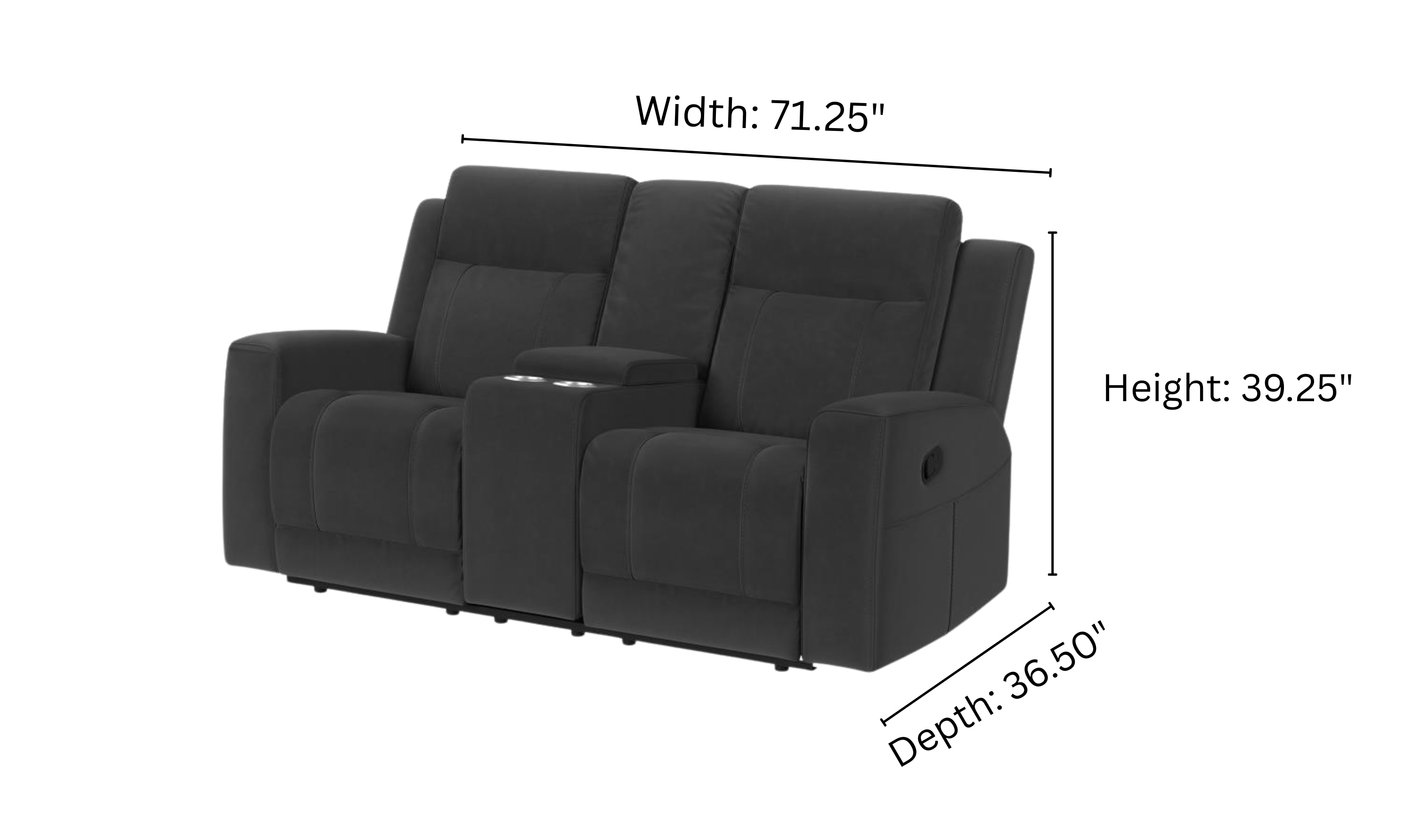 Modern Heritage Brentwood Fabric Reclining Living Room Set-jennifer
