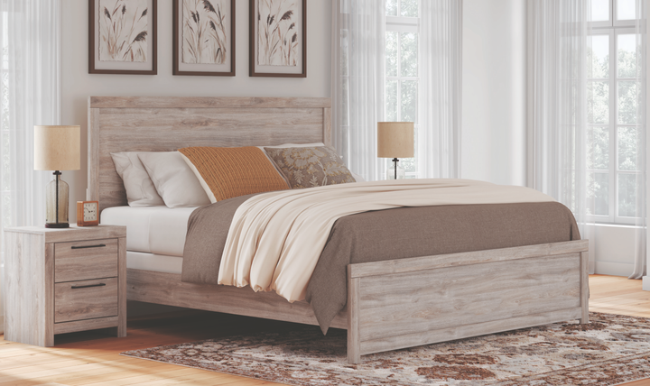 Modern Heritage Broachmyn Queen Panel Bed - Jennifer Furniture