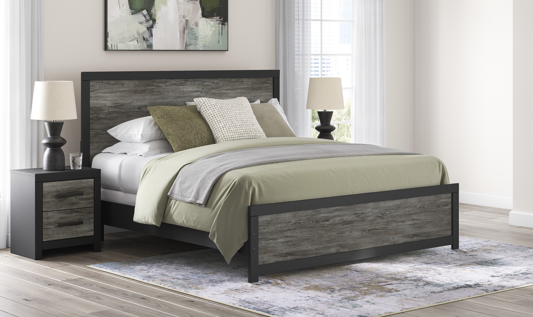 Modern Heritage Broachmyn Queen Panel Bed - Jennifer Furniture