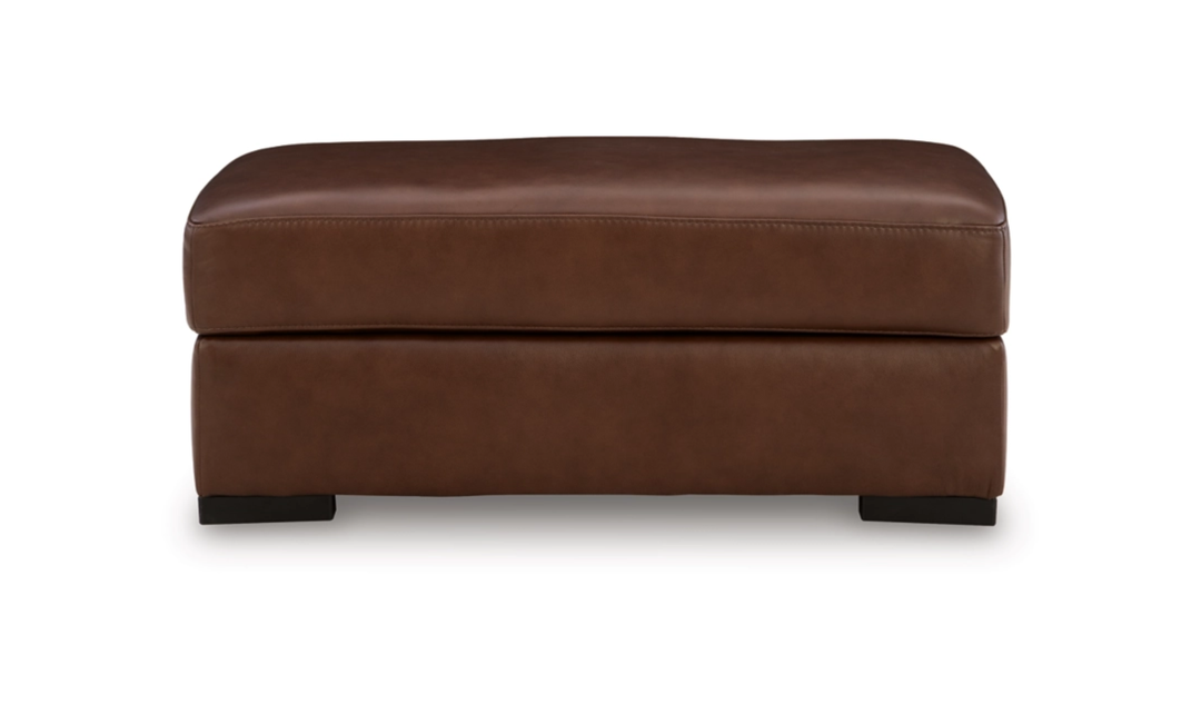 Modern Heritage Brogliano Canyon Leather Ottoman