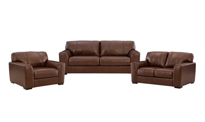 Modern Heritage Brogliano Leather Living Room Set | Jennifer Furniture