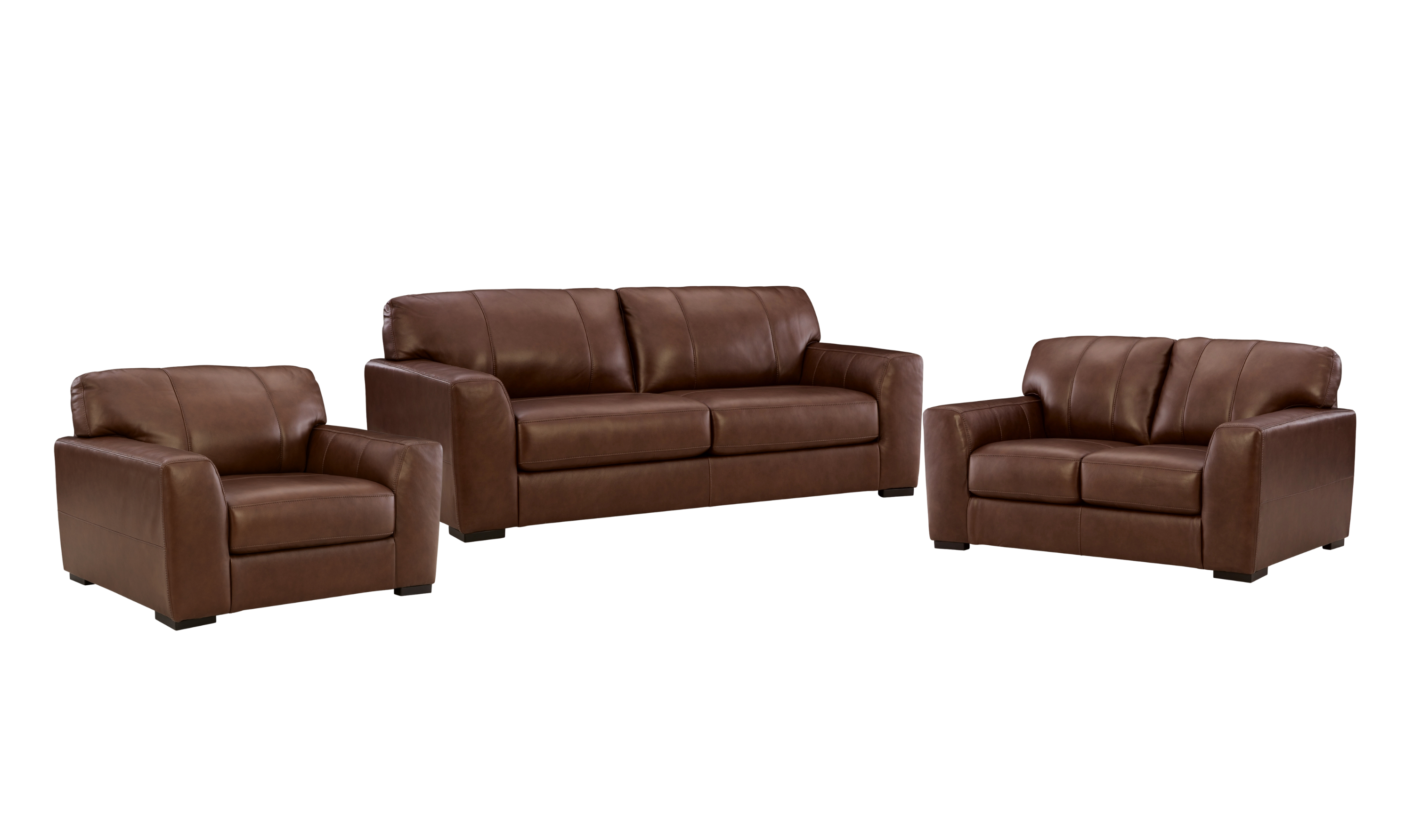 Modern Heritage Brogliano Leather Living Room Set | Jennifer Furniture